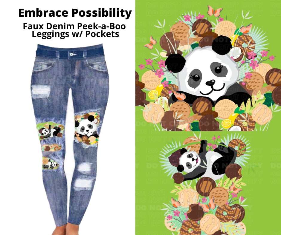 Embrace Possibility Faux Denim Leggings with Back Pockets Preorder Closing 9/17 ETA DECEMBER