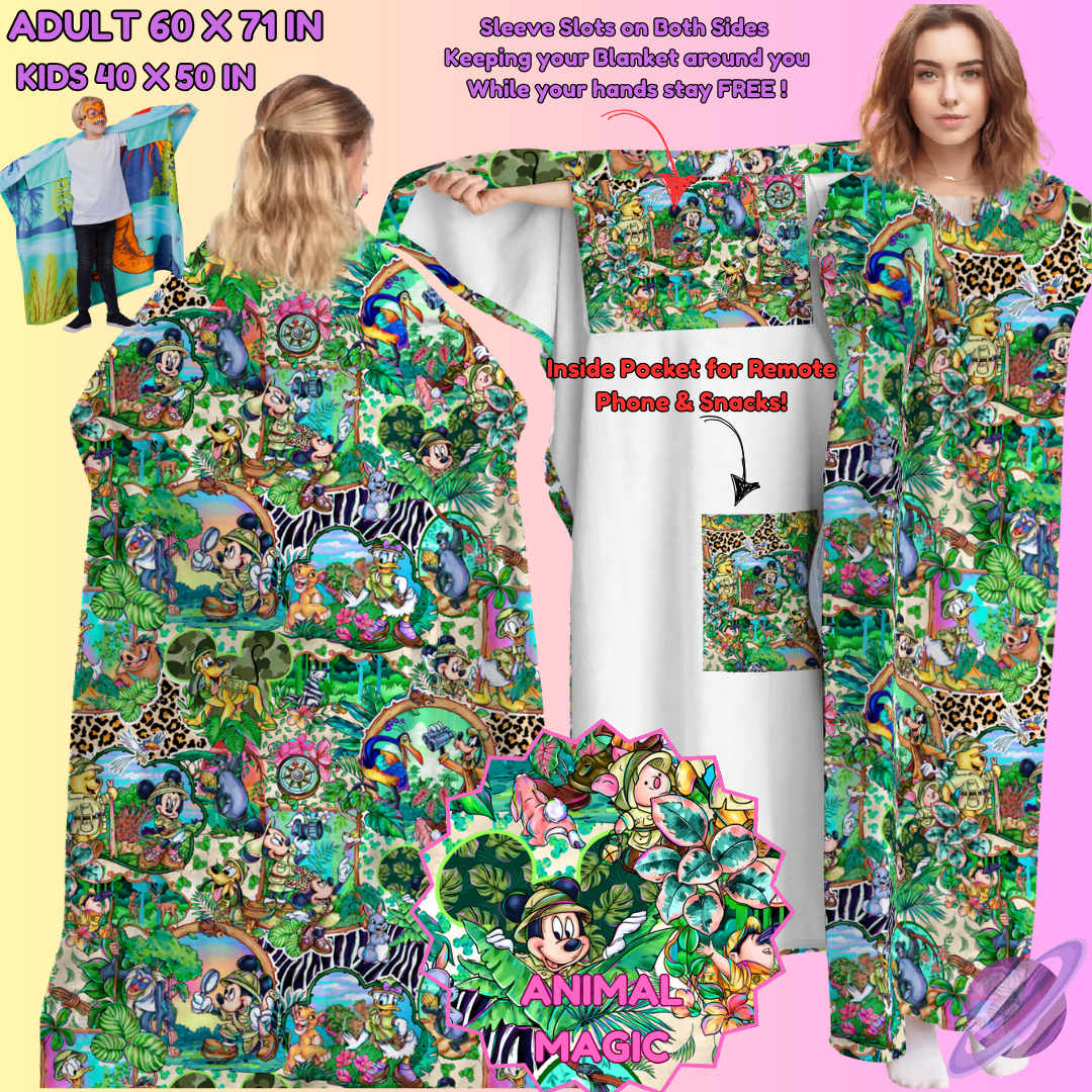 WEARABLE THROW RUN-ANIMAL MAGIC-PREORDER CLOSING 8/31