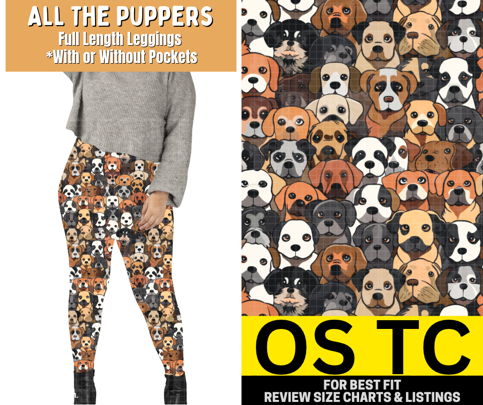 All The Puppers Full Length Leggings w/ Pockets