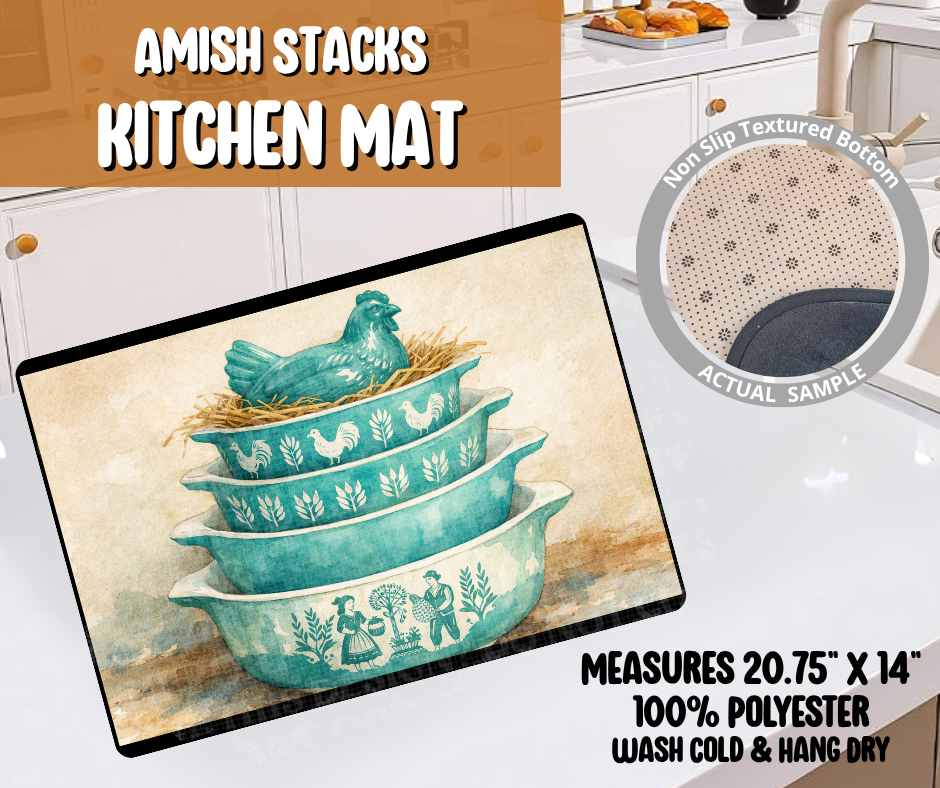 Amish Stacks Kitchen Mat