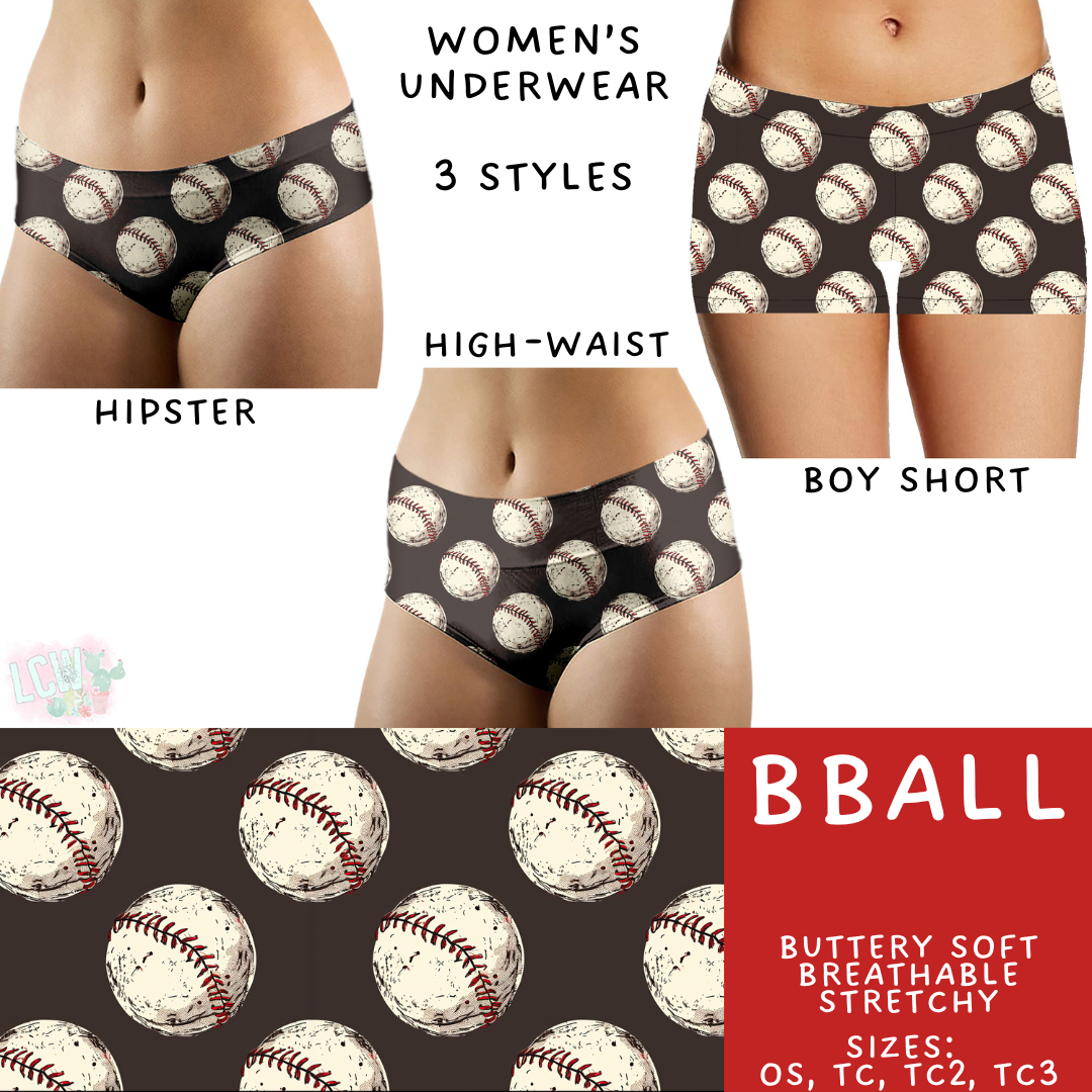 Ready to Ship BBall Women's Underwear - High Waist TC2