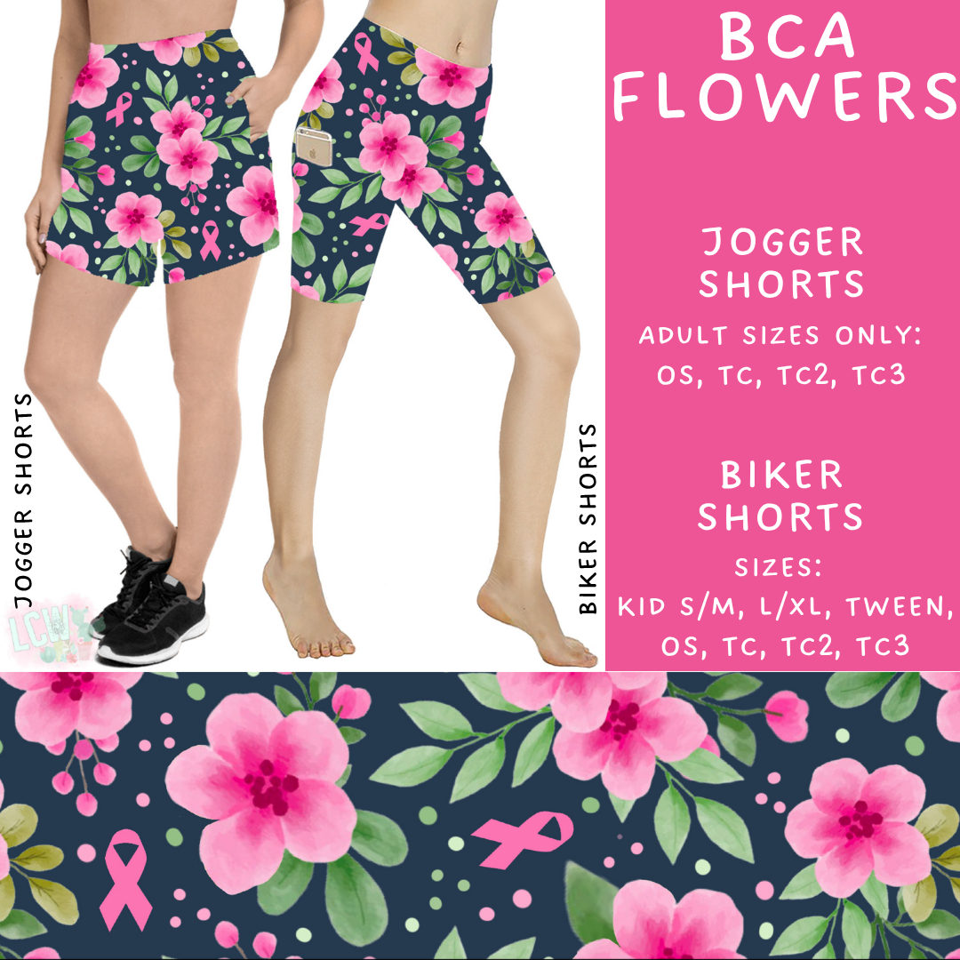 Ready to Ship - BCA Flowers Jogger Shorts - TC2