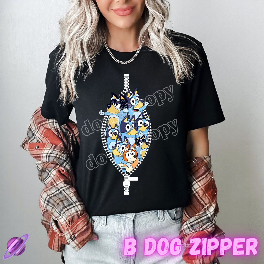 ZIPPER RUN - B DOG ZIPPER-UNISEX TEE ADULTS/KIDS PREORDER CLOSING 1/29 ETA APRIL