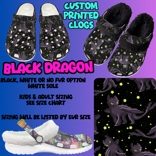 BLACK DRAGON-CLOG 7 RUN-PREORDER CLOSING 10/17