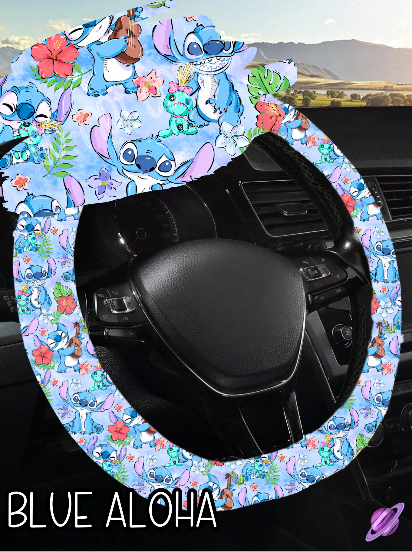 Blue Aloha - Steering Wheel Cover Roud 7 - Preorder Closes 3/1