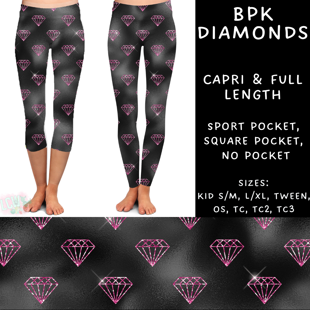 Ready to Ship - BPK Diamonds Capris - Sport Pocket OS