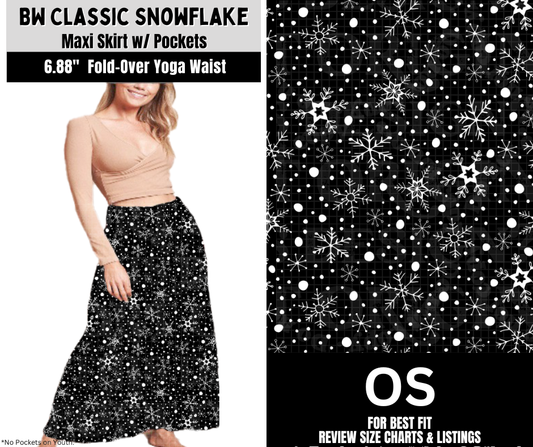 BW Classic Snowflake Maxi Skirt