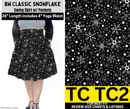 BW Classic Snowflake Swing Skirt