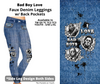 Preorder! Closes 3/19. ETA June. Bad Boy Love Full Length Faux Denim w/ Side Leg Designs