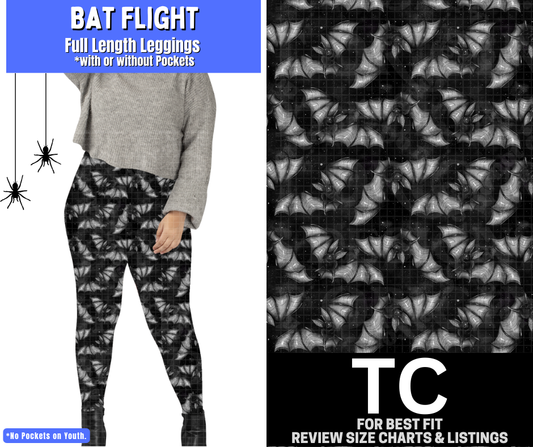 Bat Flight Full Length Leggings w/ Pockets