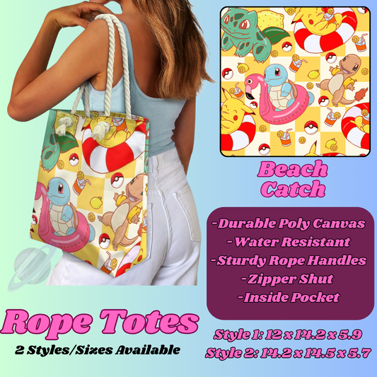 BEACH CATCH -ROPE TOTE PREORDER CLOSING 5/6