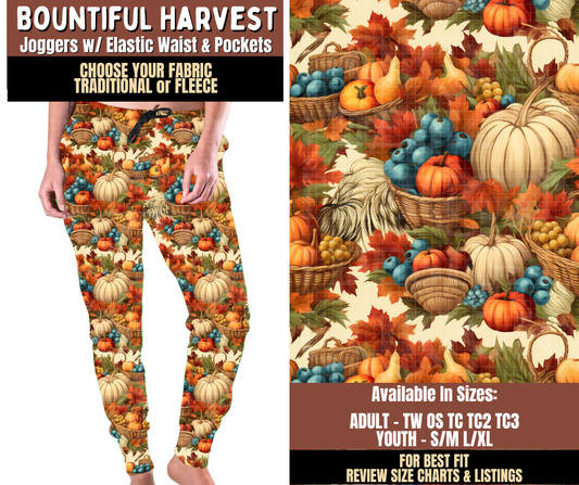 Preorder! Closes 7/27. ETA Oct. Bountiful Harvest Joggers Choose Fleece or Traditional
