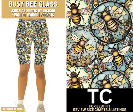 Busy Bee Glass Jamaica Shorts w/ Pockets