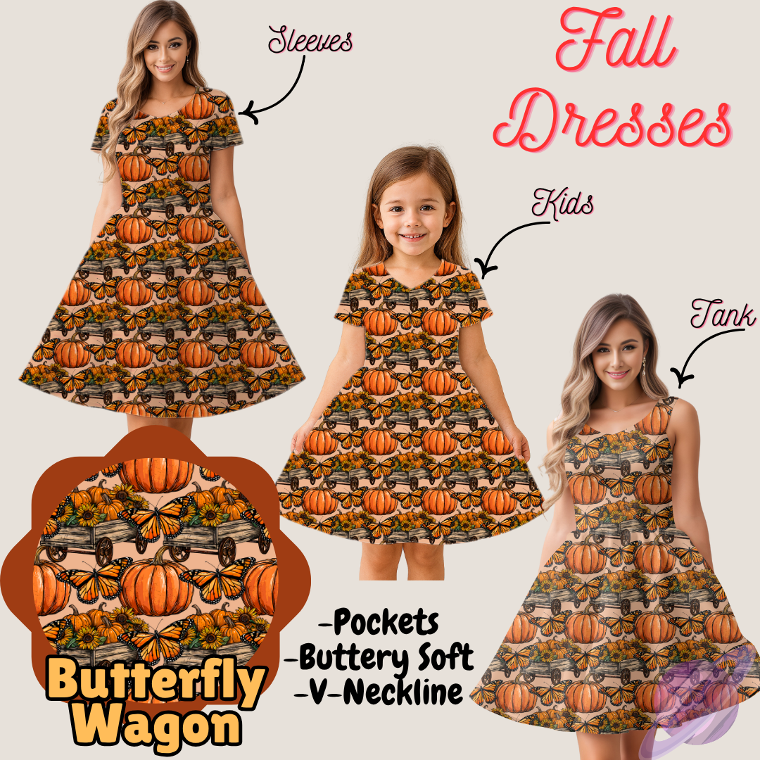 BUTTERFLY WAGON- FALL DRESS PREORDER- CLOSING 9/12