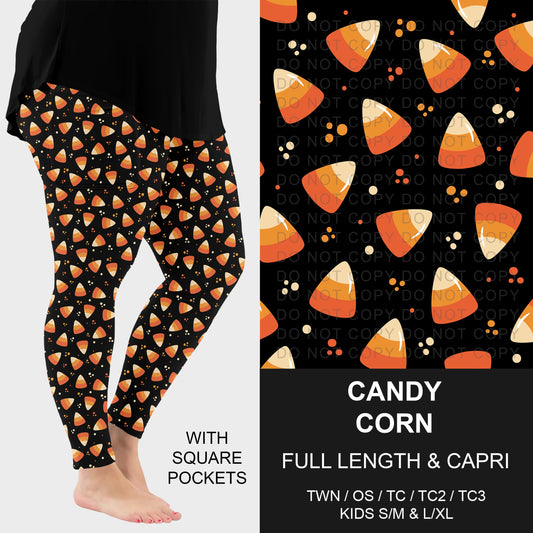 B295 - Preorder Candy Corn Leggings w/ Pockets (Closes 6/14. ETA: late Aug.)