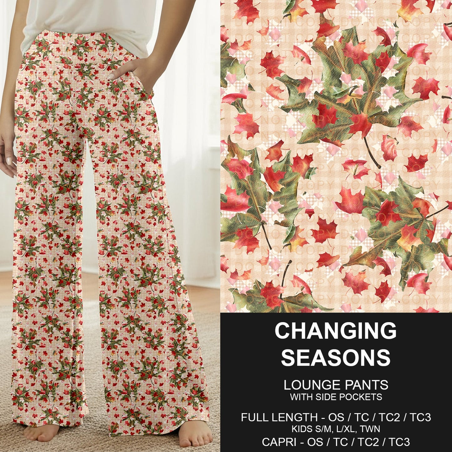 B308 - Preorder Changing Seasons Lounge Pants (Closes 8/16. ETA: late Oct.)