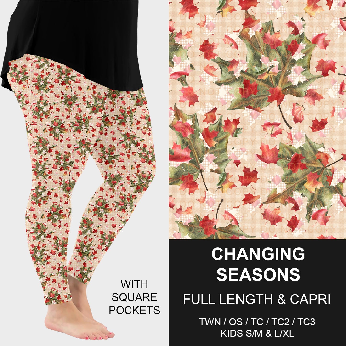 B308 - Preorder Changing Seasons Leggings w/ Pockets (Closes 8/16. ETA: late Oct.)
