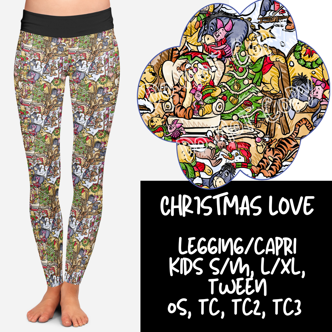 CHRISTMAS LOVE - HOLIDAY RUN 1 - LEGGINGS/CAPRI  PREORDER CLOSING 9/17 ETA EARLY NOV