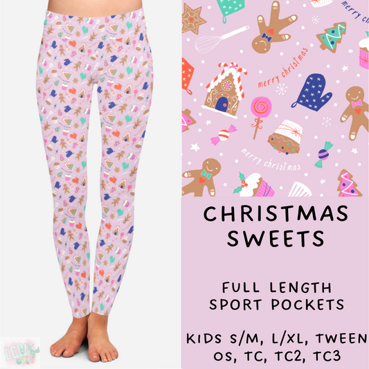 Ready To Ship - Christmas Sweets Leggings Kids SM