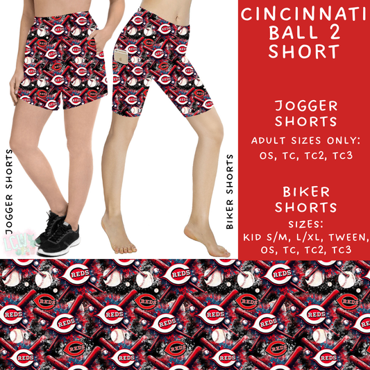 Ready To Ship - Cincinnati Ball 2 Biker Shorts - TC2