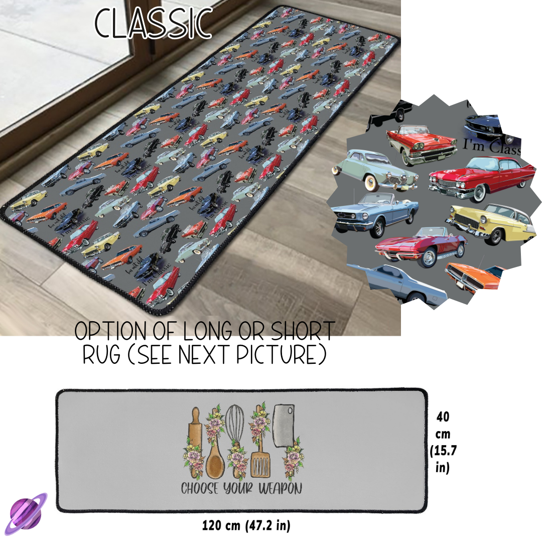 CLASSIC- SHORT/LONG FLOOR MAT PREORDER CLOSING 1/14