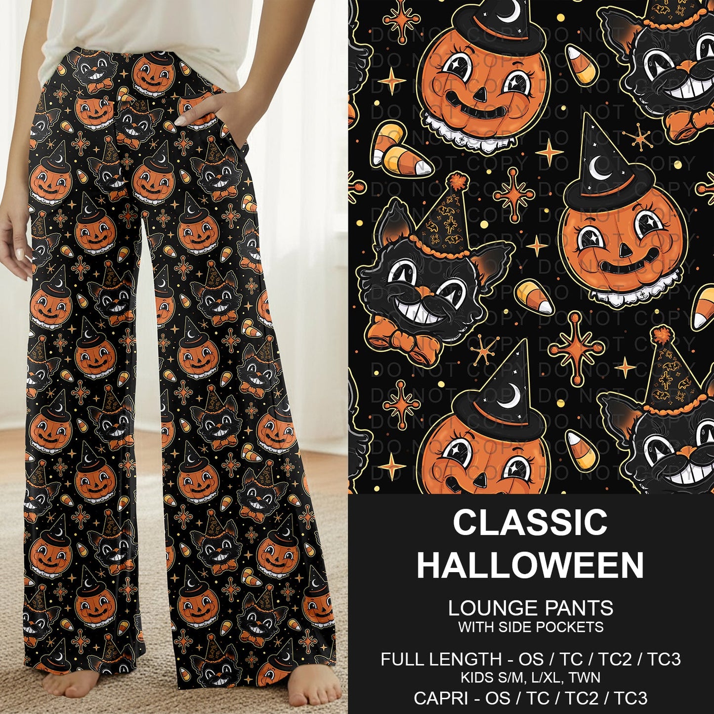 B307 - Preorder Classic Halloween Lounge Pants (Closes 8/02. ETA: early Oct.)