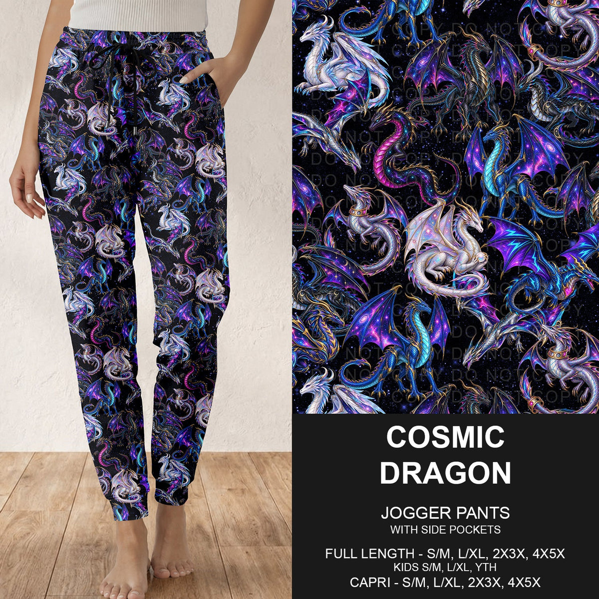 B320 - Preorder Cosmic Dragon Joggers (Closes 11/08. ETA: mid Jan.)
