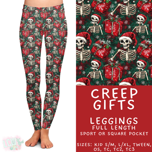 Ready to Ship - Creep Gifts Full Length Leggings - Sport Pocket OS & Square Pocket TC