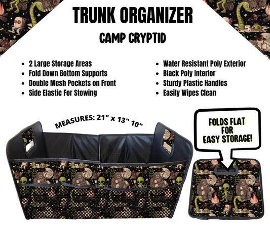 Camp Cryptid Trunk Organizer