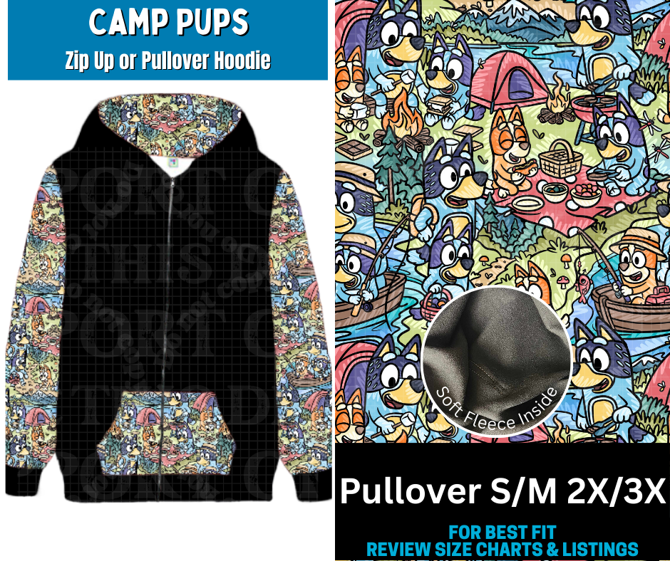 Camp Pups Pullover Hoodie