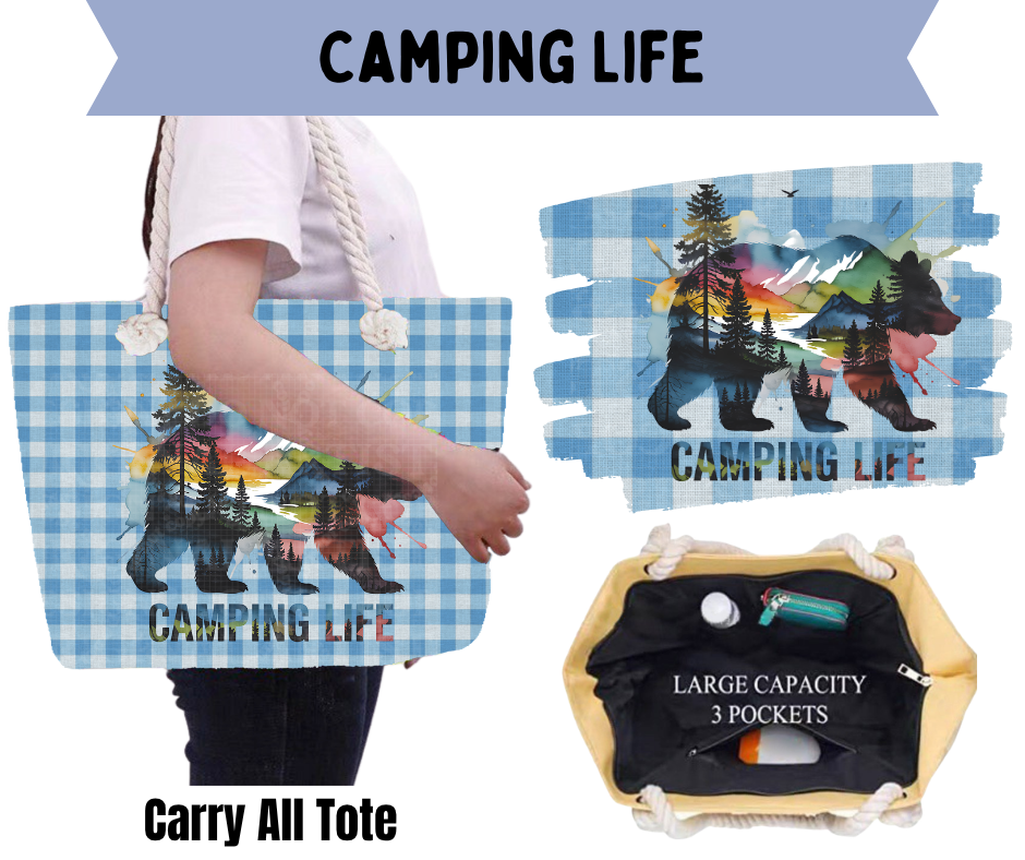 Camping Life Carry All Tote