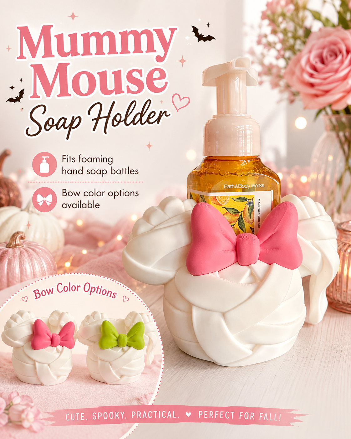 MUMMY MOUSE SOAP HOLDER- 3D PRINTED
