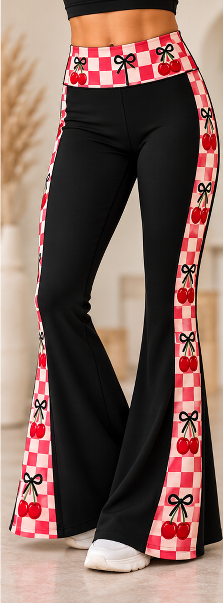 CHERRY CHECK-YOGA FLARES-MIX EDIT PREORDER CLOSING 10/30