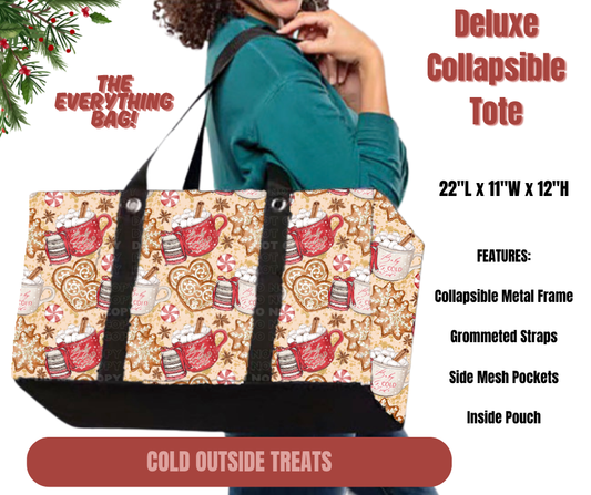 Preorder! Closes 9/1. ETA Dec. Cold Outside Treats Collapsible Tote