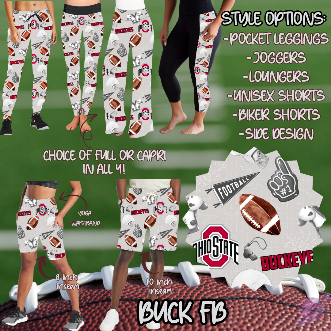 BUCK FB-GAME DAY RUN- PREORDER CLOSING 7/13
