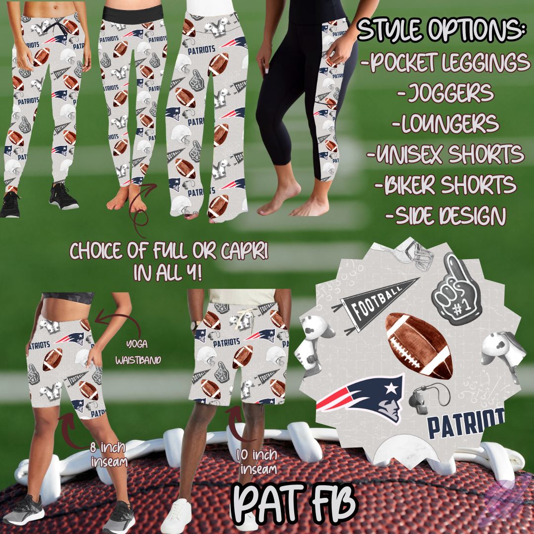 PAT FB-GAME DAY RUN- PREORDER CLOSING 7/13