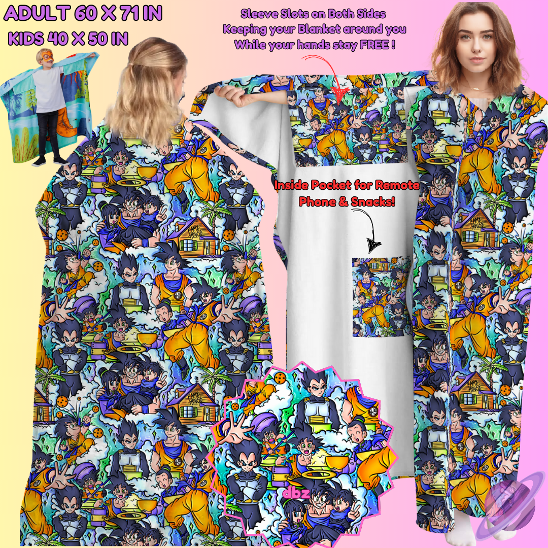 WEARABLE THROW RUN-DBZ-PREORDER CLOSING 8/31