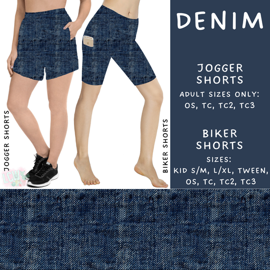 Ready to Ship - Denim Biker Shorts - TC2