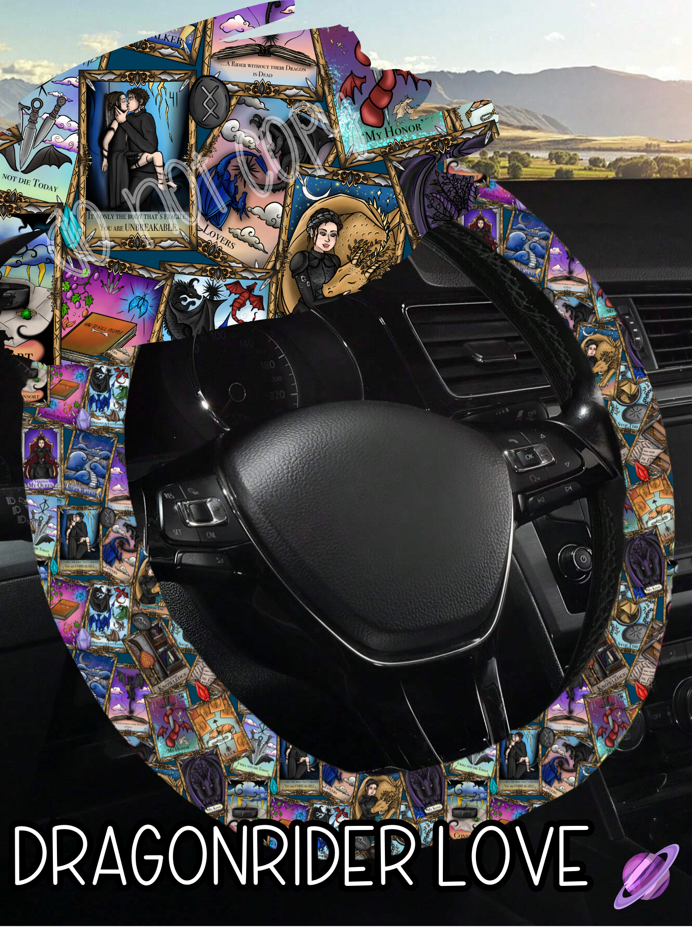 Dragonrider Love - Steering Wheel Cover Roud 7 - Preorder Closes 3/1