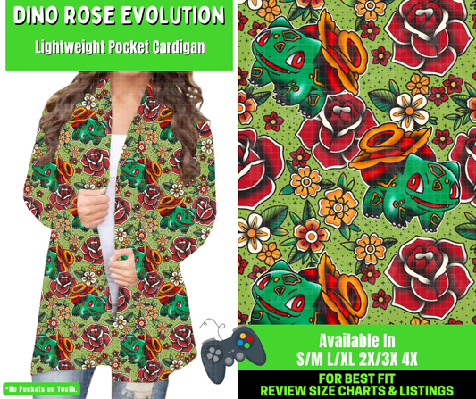 Preorder! Closes 2/25. ETA May. Dino Rose Evolution Pocket Cardigan