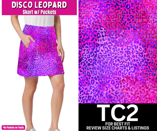 Disco Leopard Skort