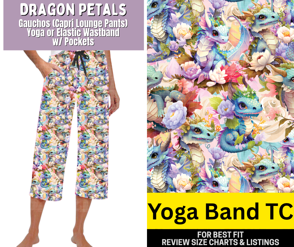 Dragon Petals Capri Gauchos
