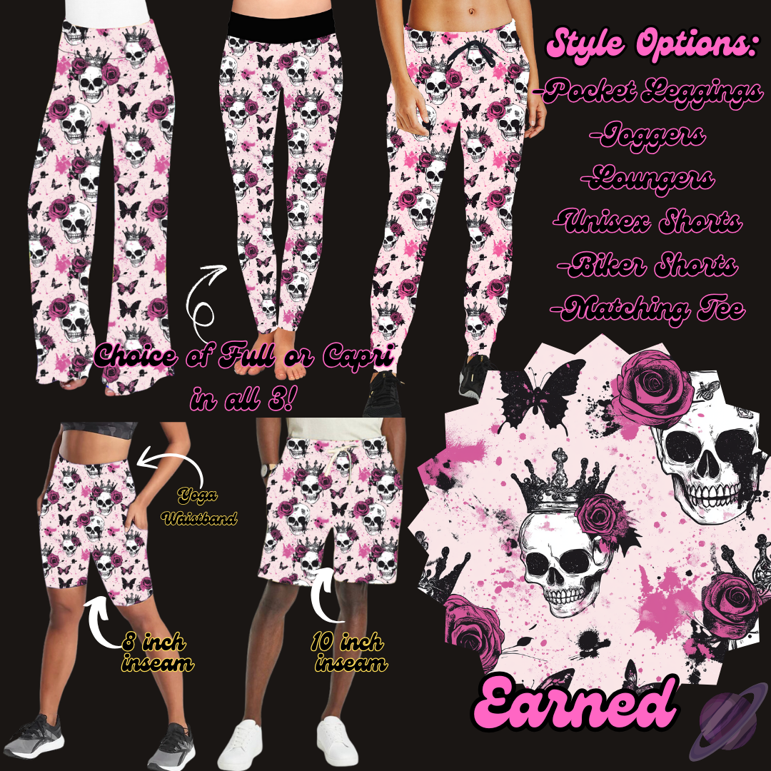 EARNED- LEGGING/JOGGER/LOUNGER/SHORTS - EDGY PREORDER CLOSING 2/26