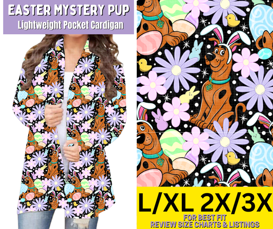 Easter Mystery Pup Pocket Cardigan
