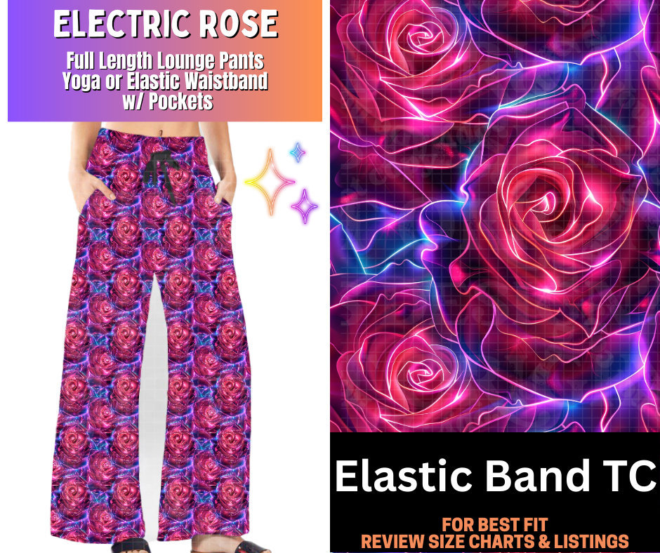 Electric Rose Full Length Lounge Pants