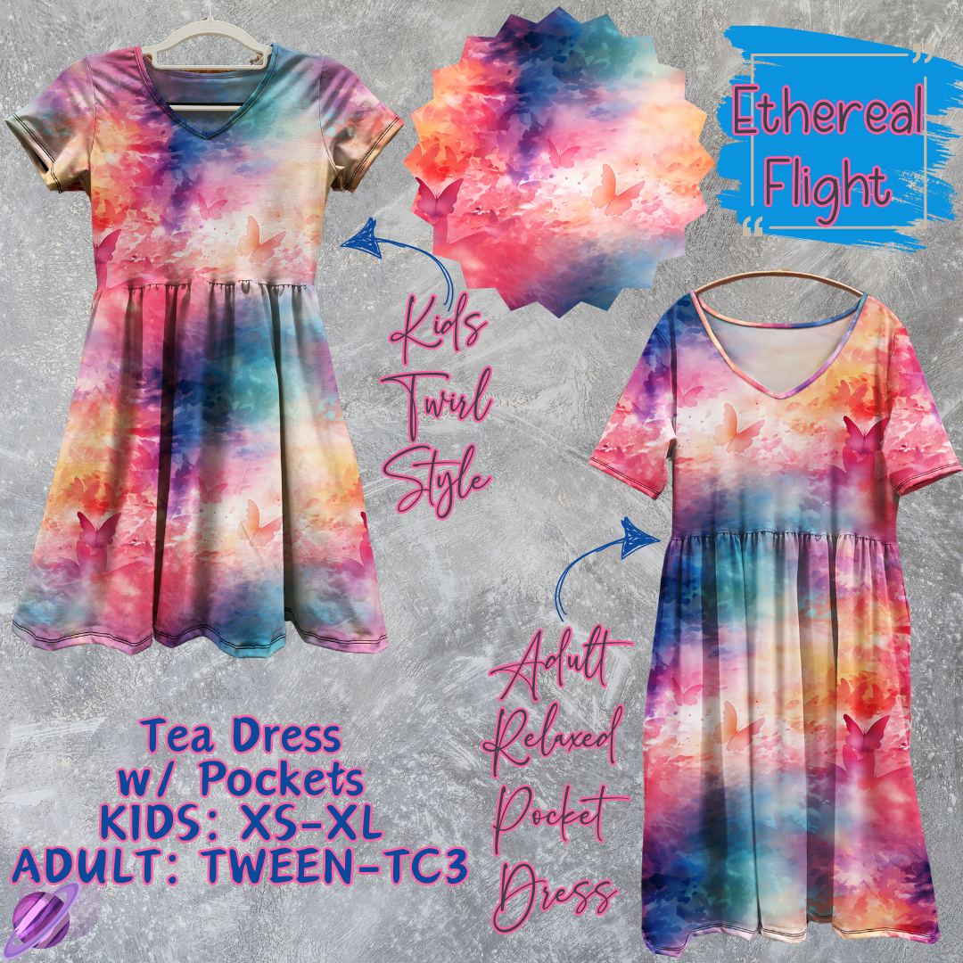 ETHEREAL FLIGHT - ADULT & KIDS - TEA DRESS RUN 3 - PREORDER CLOSING 3/11