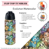 Preorder! Closes 3/20. ETA June. Evolution Watercolor Flip Top Tumbler