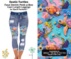 Preorder! Closes 3/26. ETA June. Exotic Turtles Capri Faux Denim Peekaboo