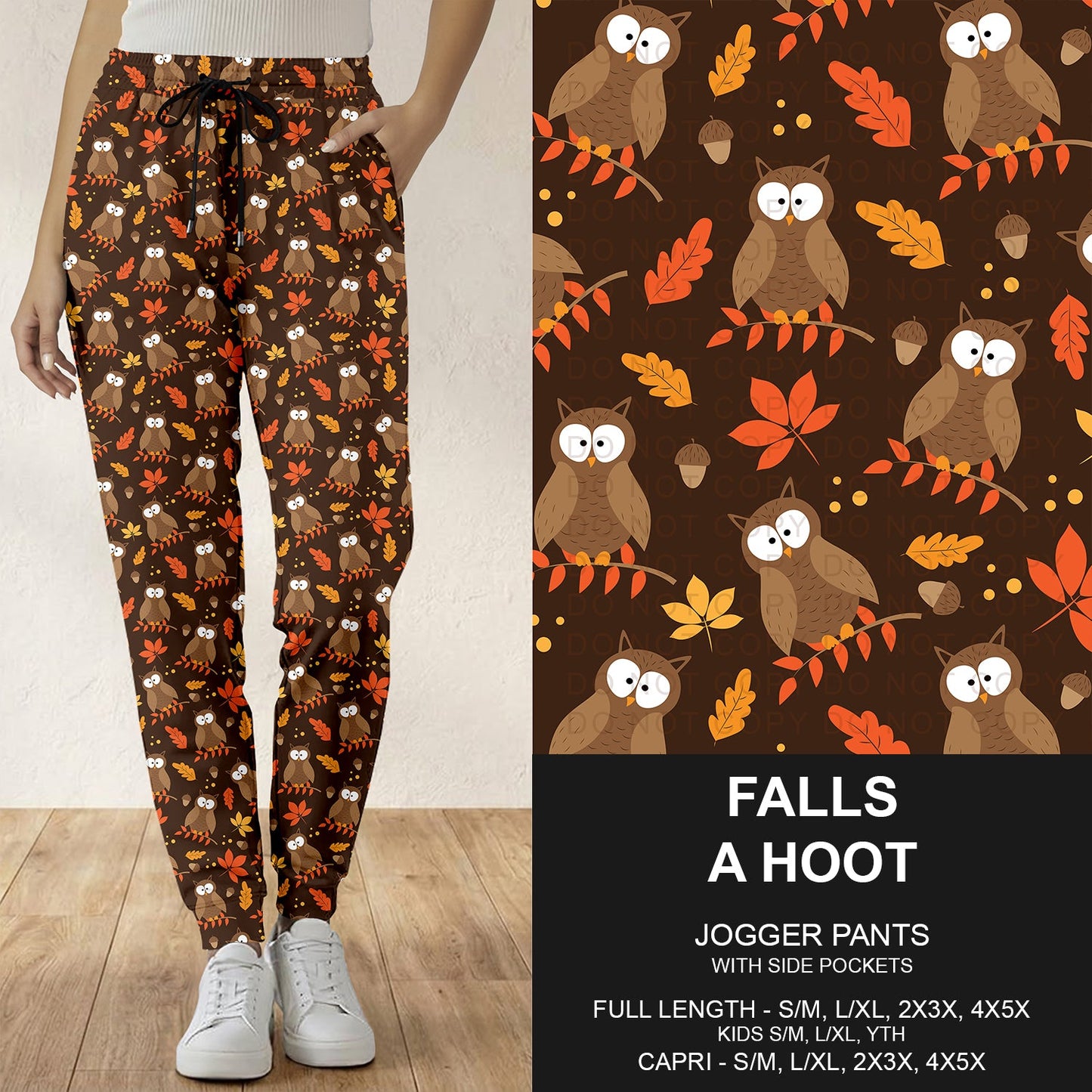 B308 - Preorder Falls a Hoot Joggers (Closes 8/16. ETA: late Oct.)