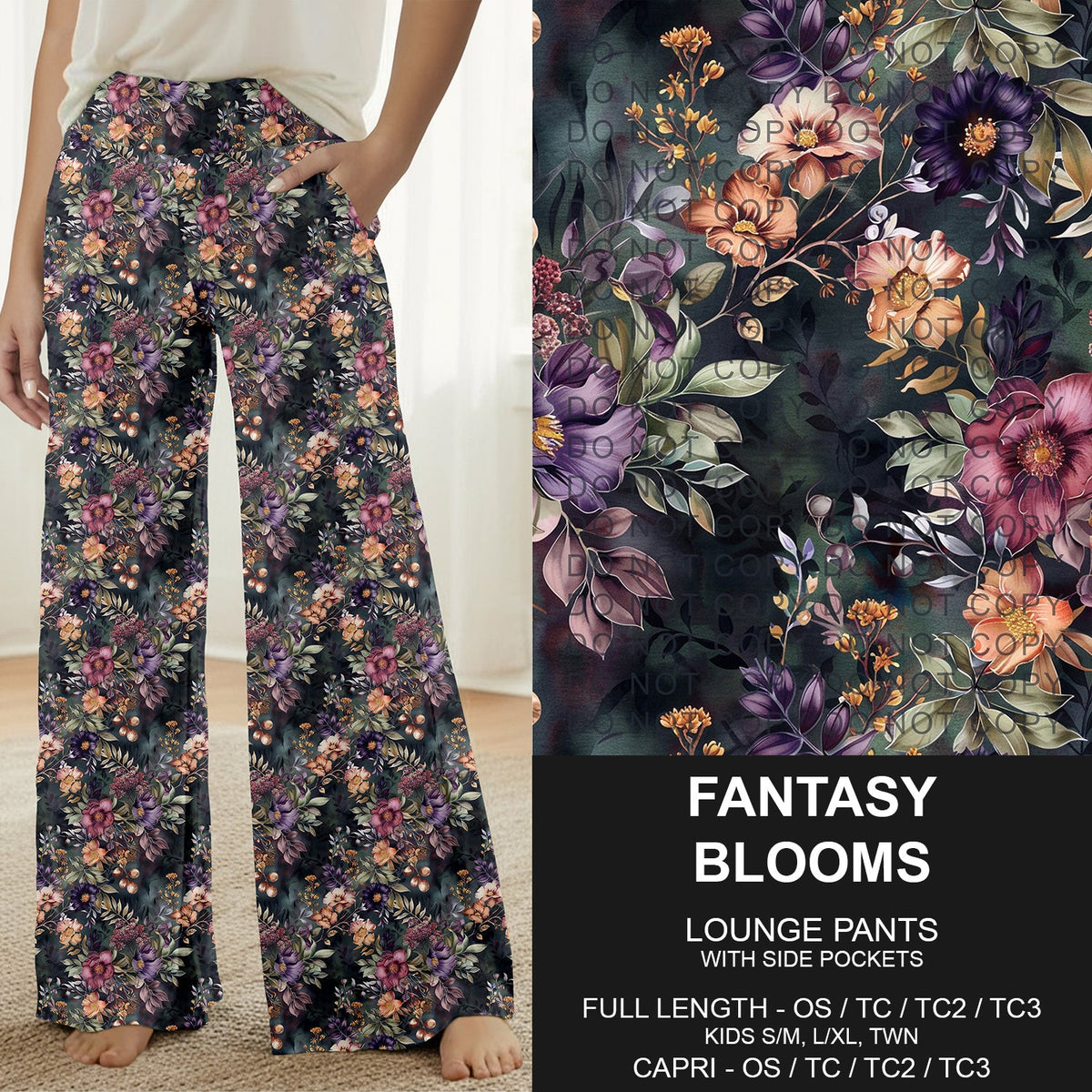 B314 - Preorder Fantasy Blooms Lounge Pants (Closes 9/27. ETA: late Nov.)